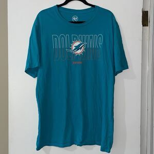 '47 Brand Miami Dolphins‎ Teal Size XL Men's Shirt Sleeve T-shirt